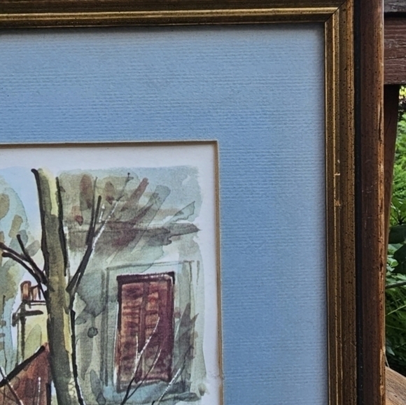 Vintage print of Place du Centre, signed Raphael. - Picture 3 of 14